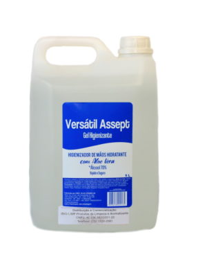 ÁLCOOL GEL 70%  VERSÁTIL ASSEPT 5L