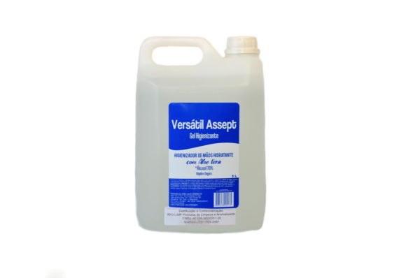 ÁLCOOL GEL 70%  VERSÁTIL ASSEPT 5L